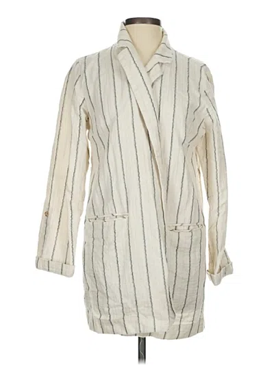 Pre-owned Jjill Coat In White