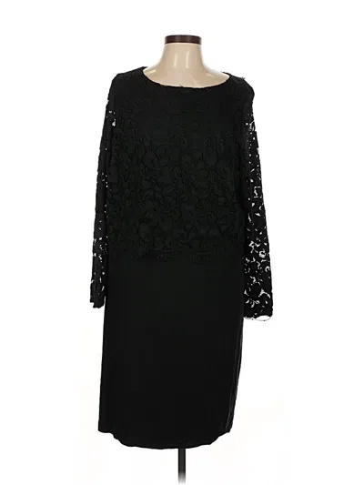 Pre-owned Jjill Cocktail Dress In Black