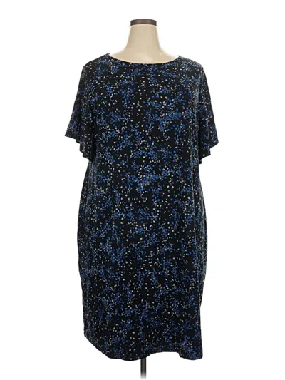 Pre-owned Jjill Cocktail Dress In Blue