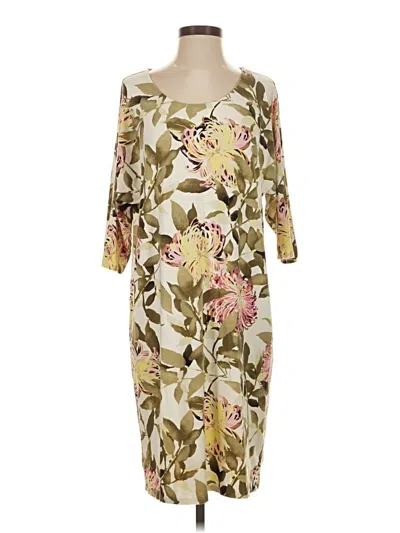 Pre-owned Jjill Cocktail Dress In Green