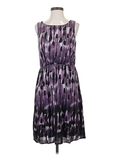 Pre-owned Jjill Cocktail Dress In Purple