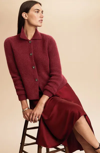 Jjill J.jill Collared Bouclé Cardi