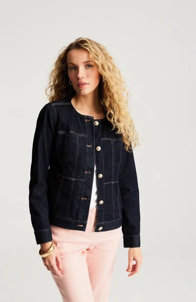 Jjill Collarless Denim Jacket