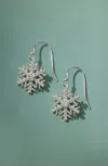 Jjill J.jill Compassion Fund Sterling Silver Snowflake Earrings In Silver