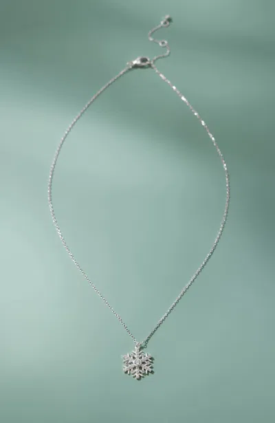 Jjill J.jill Compassion Fund Sterling Silver Snowflake Necklace