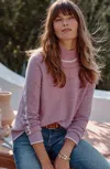 Jjill J.jill Contrasting-details Sweater In Blush Heather,cream