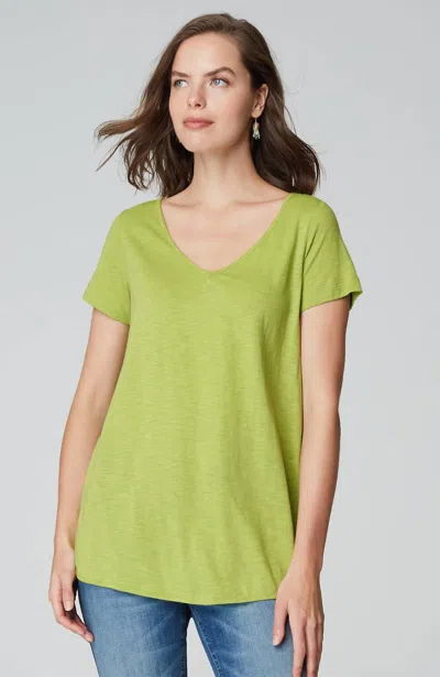 Jjill J.jill Cotton And Tencel™ Modal Shirttail Tunic In Pear