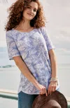Jjill J.jill Cotton-blend Elbow-sleeve Tunic