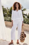 Jjill J.jill Cotton-gauze Pull-on Crops