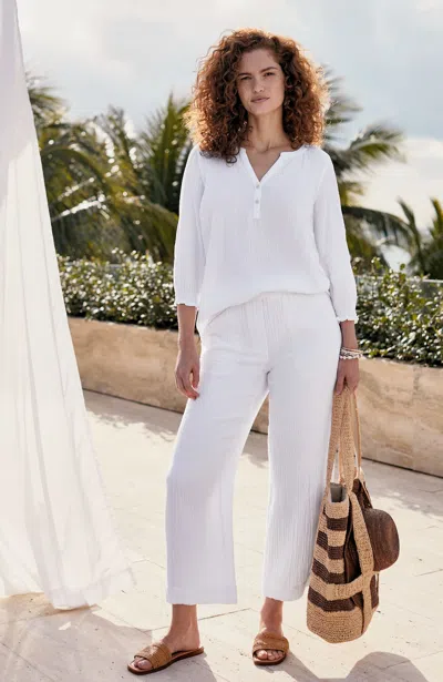 Jjill J.jill Cotton-gauze Pull-on Crops