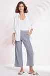 Jjill J.jill Cotton-gauze Pull-on Crops