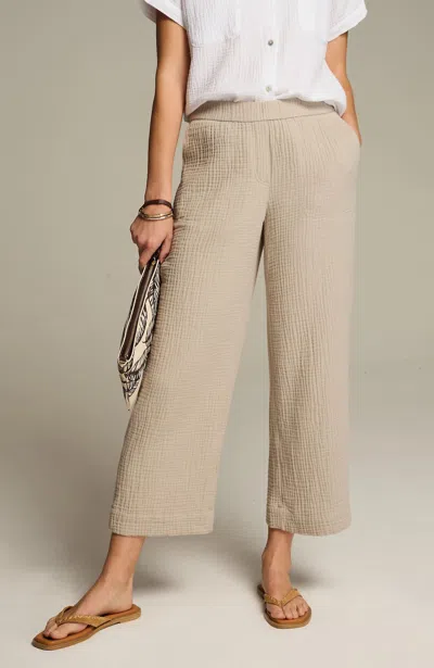 Jjill J.jill Cotton-gauze Pull-on Crops