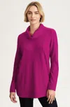 Jjill J.jill Cozy Seamed Tunic In Purple