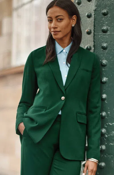 Jjill J.jill Crepe Blazer In Boxwood