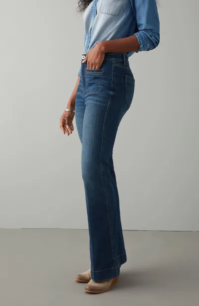 Jjill J.jill Curvy-fit Flare Jeans In Tremont Wash