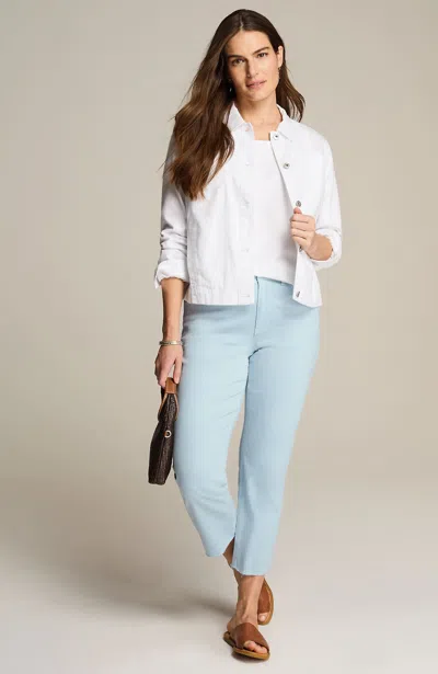 Jjill J.jill Curvy-fit Fringe-hem Crops