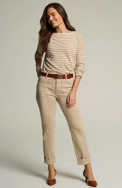 Jjill J.jill Curvy-fit Patch-pocket Jeans In Light Vintage Canvas