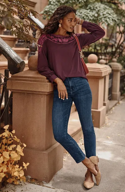 Jjill J.jill Curvy-fit Slim-leg Jeans In Neptune Wash