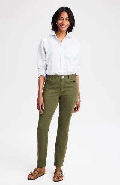 Jjill Curvy-fit Authentic Slim-leg Jeans In Woodbine