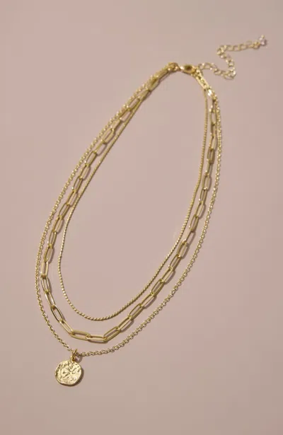 Jjill J.jill Demi-fine Layered Necklace In Gold