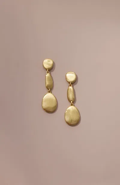 Jjill Demi-fine Brushed-gold Earrings