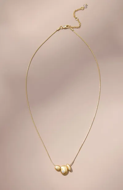 Jjill Demi-fine Brushed-gold Necklace