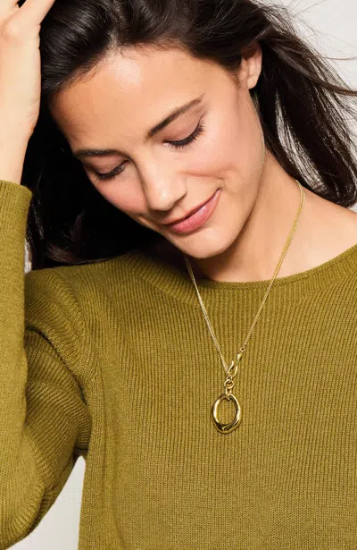 Jjill Demi-fine Convertible Pendant Necklace In Gold