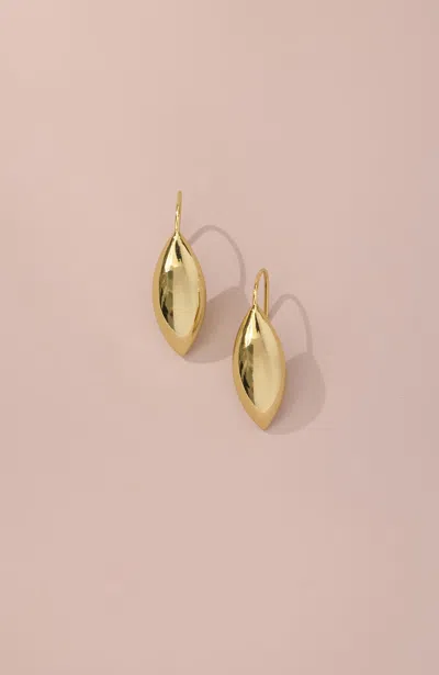 Jjill Demi-fine Elongated Earrings In Gold