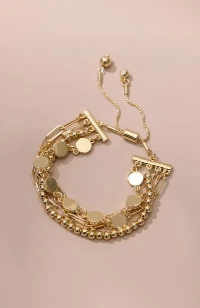 Jjill Demi-fine Multistrand Bracelet In Gold