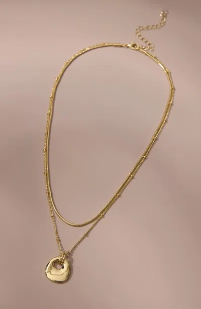 Jjill Demi-fine Pendant Necklace In Gold