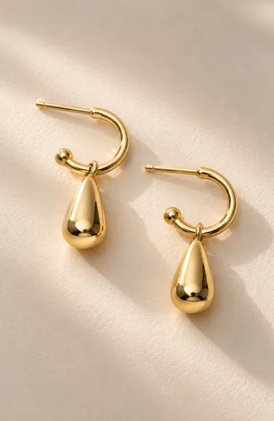 Jjill Demi-fine Teardrop Earrings In Gold