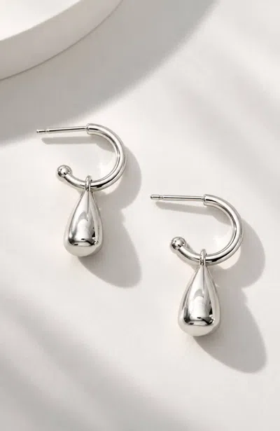 Jjill Demi-fine Teardrop Earrings In Silver