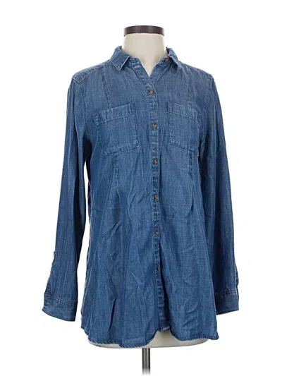 Pre-owned Jjill Denim Jacket In Blue