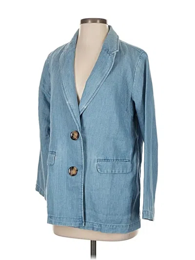 Pre-owned Jjill Denim Jacket In Blue