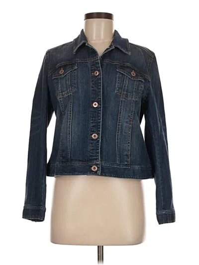 Pre-owned Jjill Denim Jacket In Blue