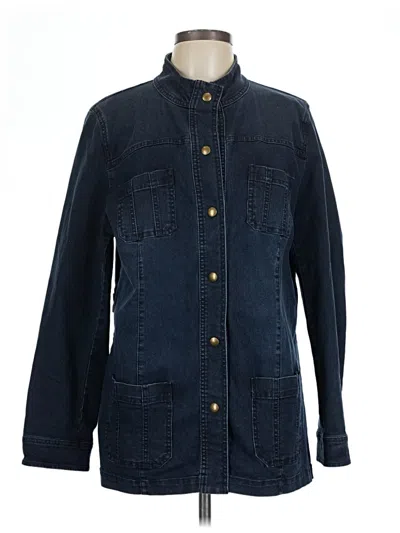 Pre-owned Jjill Denim Jacket In Blue