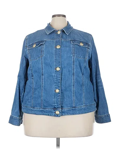 Pre-owned Jjill Denim Jacket In Blue