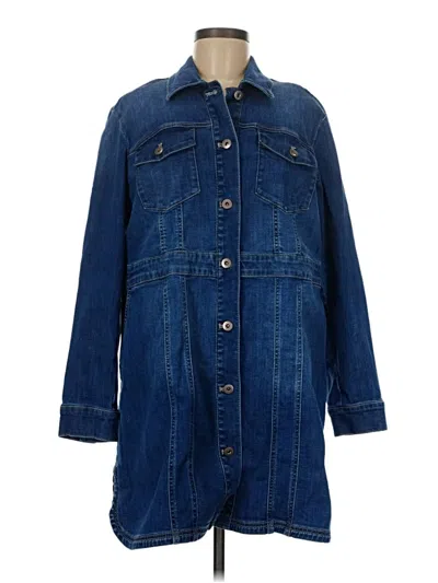 Pre-owned Jjill Denim Jacket In Blue