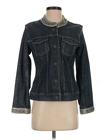 Pre-owned Jjill Denim Jacket In Blue