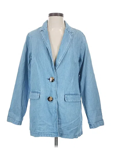 Pre-owned Jjill Denim Jacket In Blue