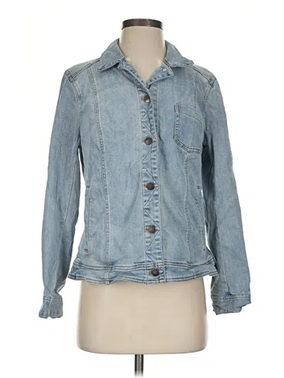 Pre-owned Jjill Denim Jacket In Blue