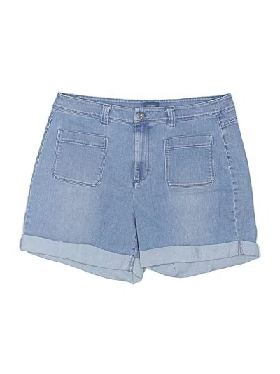 Pre-owned Jjill Denim Shorts In Blue