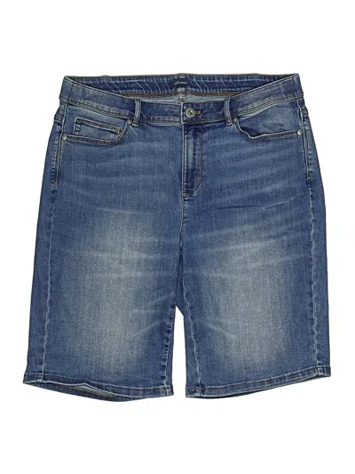 Pre-owned Jjill Denim Shorts In Blue