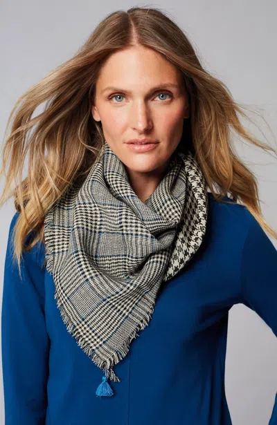 Jjill J.jill Double-faced Plaid Scarf In Black Multi