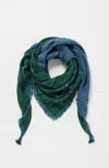 Jjill J.jill Double-faced Plaid Scarf In Emerald Multi