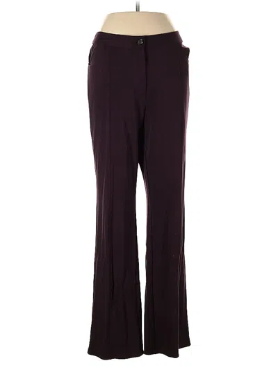 Pre-owned Jjill Dress Pants In Burgundy
