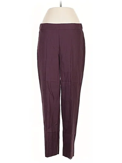 Pre-owned Jjill Dress Pants In Burgundy