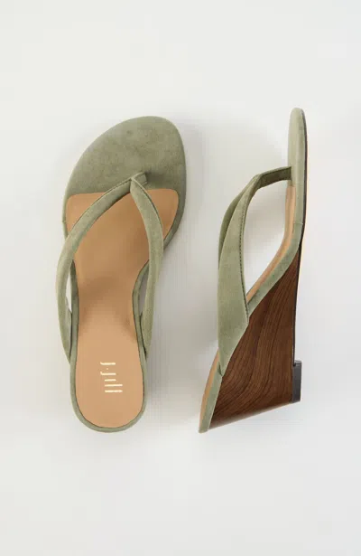 Jjill Eloise Wedge Sandals In Green