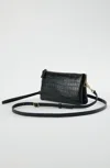 Jjill J.jill Embossed Leather 3-in-1 Crossbody In Black