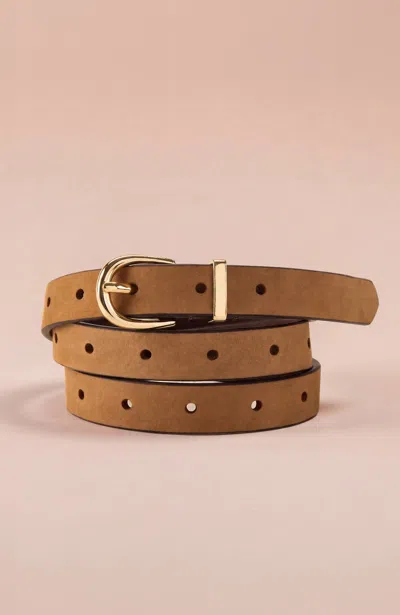 Jjill Essential Skinny Belt In Vicuna